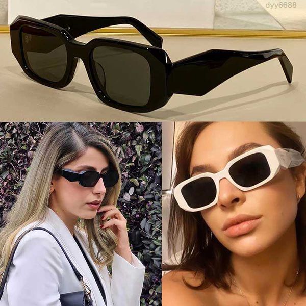 Modedesigner Sonnenbrille Damen P Home Pr 17ws Partybrille Damen Bühnenstil Top Hochwertige konkavkonvexe dreidimensionale Linie Spiegelrahmen Si