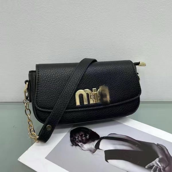 Miusu Designer-Umhängetasche, modische Umhängetasche, Handtasche, verkauft für mich nur die richtige Version mit Logo-Look