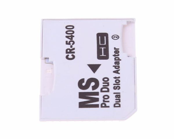 Alta qualidade dupla micro sd tf para memória vara ms pro duo adaptador cr5400 cr5400 para cartão psp duplo 2 slot adaptador2608601