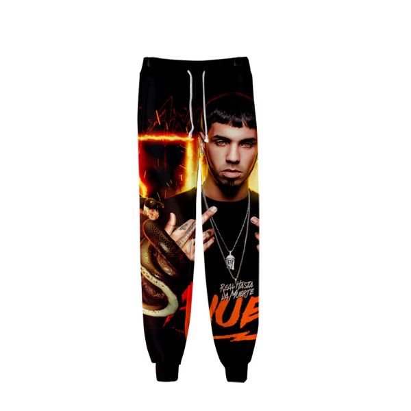 Рэппер спортивных штатов ananuel aa real hasta la muerte sweats Starns 3d бегущие брюки брюки мужчины/женские одежды хип -хоп Pantalon Homme Sweathant