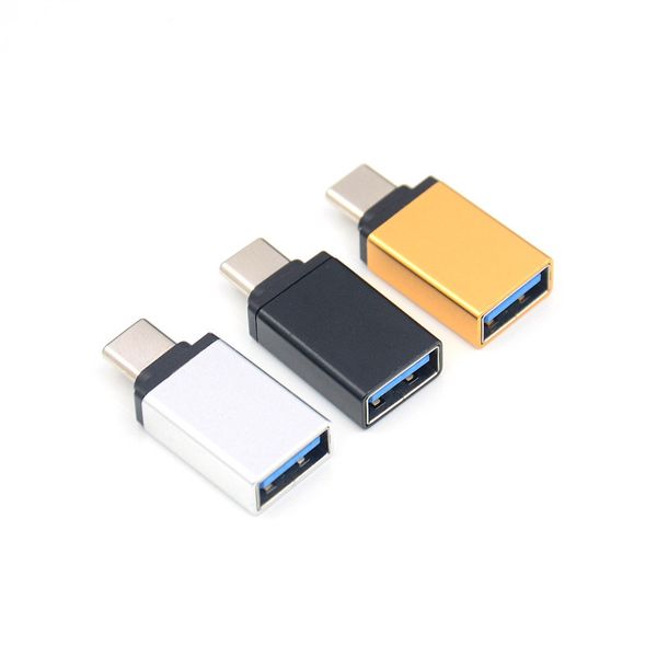 Adaptador USB C macho para USB A fêmea Adaptador USB 3.0 OTG compatível com laptop, PC