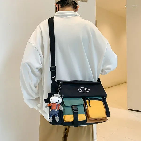 Водонепроницаемая нейлоновая женская сумка-мессенджер, модная молодежная мужская женская сумка на плечо, студенческая женская сумка через плечо, сумки-портфели