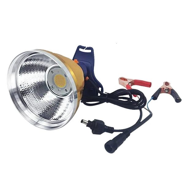 Starker LED-Scheinwerfer, hell, COB, 12 V, Kopf tragende Taschenlampe, tragbare Außenbeleuchtung, Laterne 240301