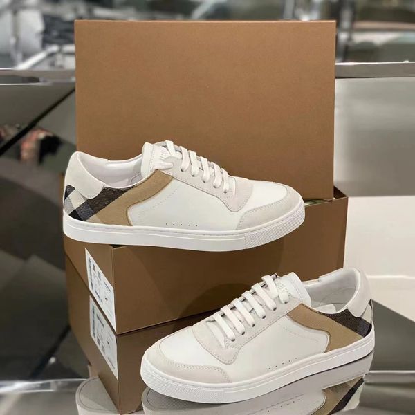 Burberry Sneaker VintageLow Trainer Schuh Gestreifter Canva Run Lässige Frau Luxus Schwarz Laufen Reisen Flacher Absatz Kleid Schuh Designer Wanderung Männer Wandern Outdoor-Sportarten