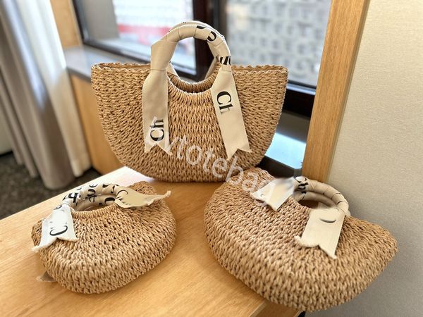 Designer-Tasche, Einkaufstasche, Woody The Tote Straw Bag, Stylisheendibags, Damen-Urlaub, Sommer, Reisen, Strandtaschen, Clutch, Umhängetasche, Strand-Umhängetasche, Chl-Tasche