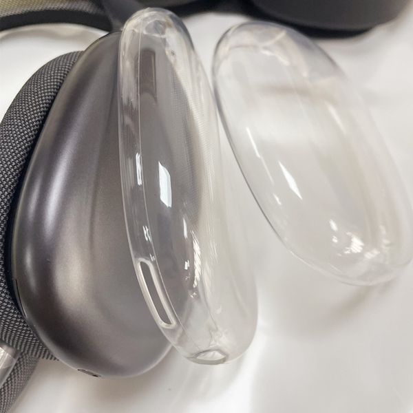 Klar für Max Pro Kopfhörer-Zubehör, transparente TPU-Hülle, Silikon-Antikollisionsschale, Max-Kopfhörer-Headset, wasserdichte Schutzhülle