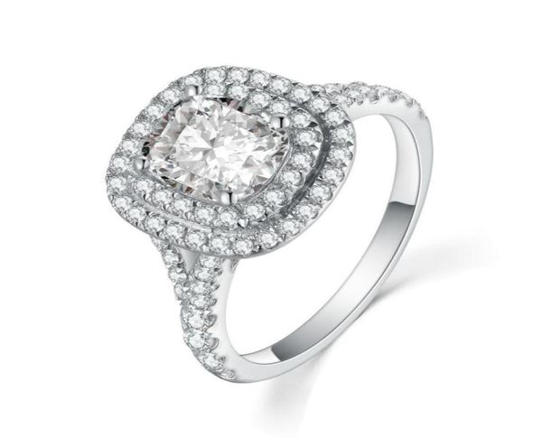 Brilliant Forever 2 Karat Diamant im Kissenschliff aus massivem Platin 950, Verlobungsring, Schmuck 1980085