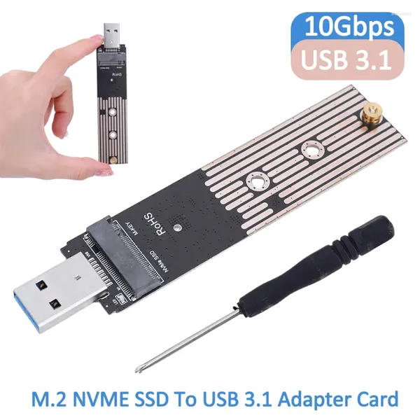 Cavi per computer Scheda adattatore M.2 a USB 3.1 Convertitore SSD NVME da 10 Gbps Gen2 per scheda montante Samsung serie 970 960 M2