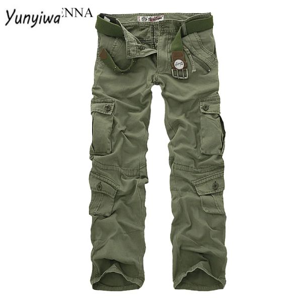 Pantaloni vendita calda autunno uomo pantaloni cargo pantaloni mimetici pantaloni militari per uomo 7 colori pantaloni per utensili tascabili da uomo