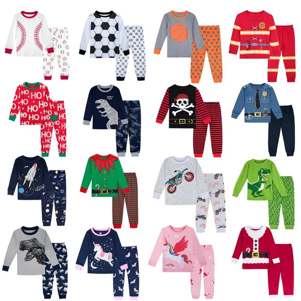 Crianças pijama conjunto de natal pijamas meninos pijamas criança dinossauro sleepwear criança meninas unicórnio pijamas pijamas de inverno 240304