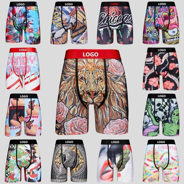 Shorts masculinos novos na moda homens menino shorts designer verão calças curtas roupa interior unisex boxers de alta qualidade cuecas com pacote 240307