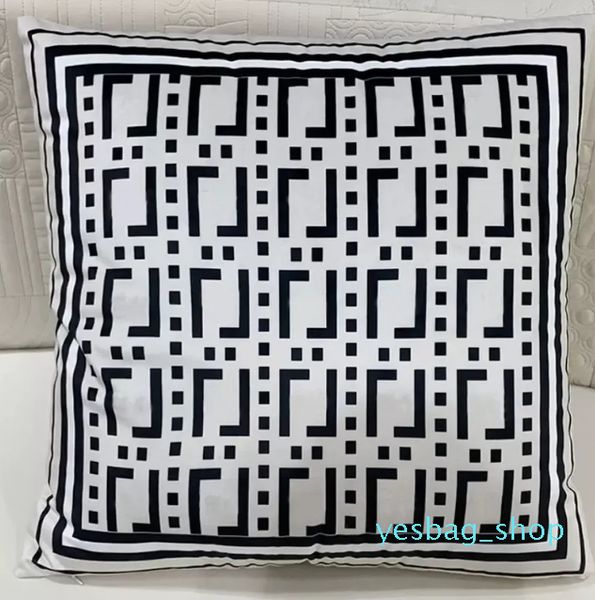 Travesseiro decorativo têxteis para casa almofada de designer de luxo f letras moda travesseiros capas de algodão com travesseiros internos homecushions agradável