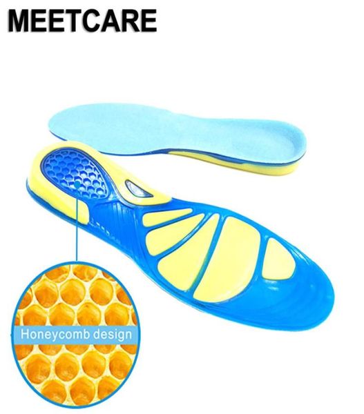 Solette in gel di silicone Cura dei piedi per fascite plantare Sperone calcaneare Solette sportive da corsa Cuscinetti per assorbimento degli urti plantare ortopedico ad arco9576030