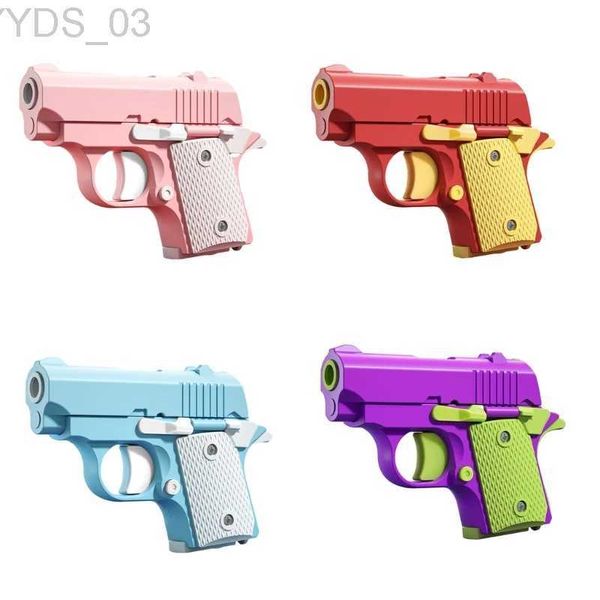 Arma brinquedos coloridos 3d mini armas brinquedo sensorial inquietações crianças cenoura armas truque adereços yq240307