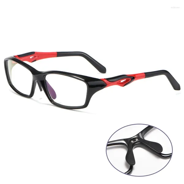 Sonnenbrillenrahmen Unisex Optischer Sportglasrahmen mit Anti-Rutsch-Band für Männer TR Flexible Myopiebrille Outdoor Radfahren Basketball