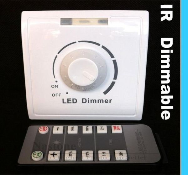 IR Dimmer Switch 110V 240V LED Işıklar için Işık Kızılötesi Uzaktan Kumanda Ayar Işık Yukarı ve Aşağı Dimmer Anahtarı Yüksek Kaliteli Whole5377106