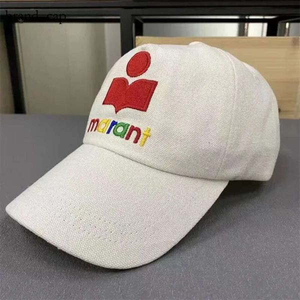 2024designer Marant Classic Baseball Cap Top Quality Marant Cap Canvas Apresentando Homens Marant Hat Baseball Cap Dust Bag Luxury Fashion Women Chapéus Isabel Marant 8459