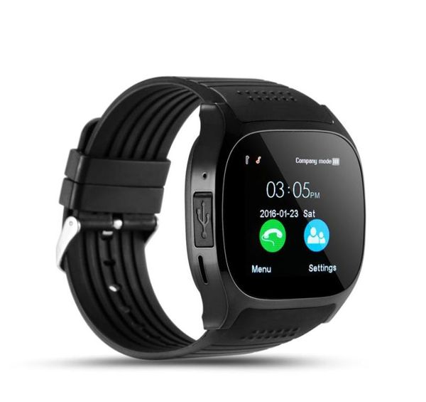 T8 GPS Akıllı İzle Bluetooth Passometre Spor Etkinliği İzleyicisi Akıllı Bilek Swatch Kamera Saati Sim Yuva Bilezik İPhone An6301160