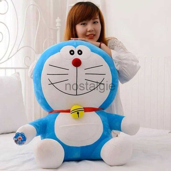 Doldurulmuş Hayvanlar Kawaii 19 inç/26 inç dev Japon Doraemon Çizgi Roman Yumuşak Peluş Bebek Gülümseyen Kedi Hayvan Karikatür Oyuncak 240307