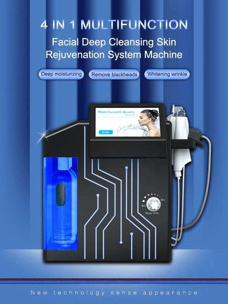 2024 НОВОЕ прибытие 4 в 1 аква-машина для дермабразии лица, машина для дермабразии, подтяжка кожи, многофункциональный салон, глубокое очищение лица, спа-оборудование