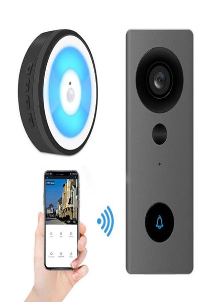 Campanelli Smart Wired WIFI Videocitofono Campanello di sicurezza domestica Monitoraggio remoto intelligente a infrarossi con rilevamento del movimento5740784