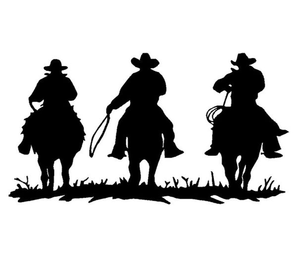 1710cm Cowboys On Horse Modası Batı Batı Manly Style Sticker Dizüstü Dizüstü Çıkarma CA1318464727