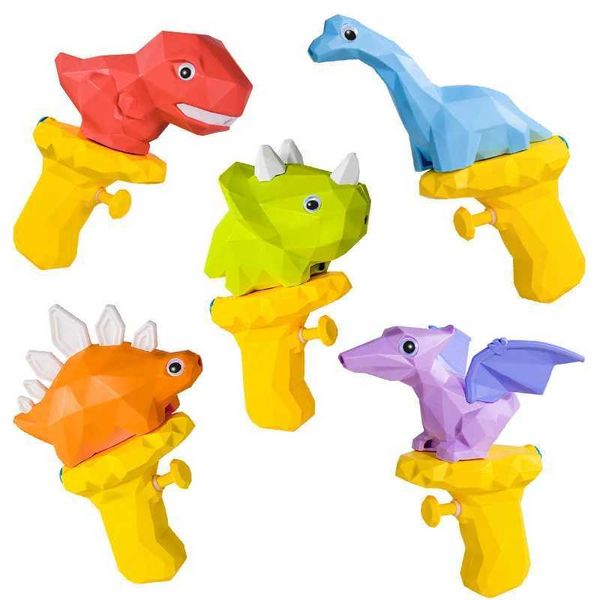 Pistola Giocattoli Cartoon 3D Dinosauro Pistola ad acqua Giocattolo da spiaggia all'aperto per ragazzi Bambini Pistola a spruzzo in plastica Blaster Pistola Baby Shower Giocattoli Nuoto GameL2403