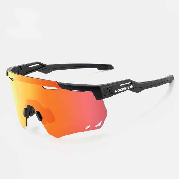 Locke Brothers Fahrradbrille, polarisiert, Farbwechsel, Outdoor-Sport, Laufen, winddicht und sanddicht, Autobahn-Fahrradausrüstung für Damen und Herren