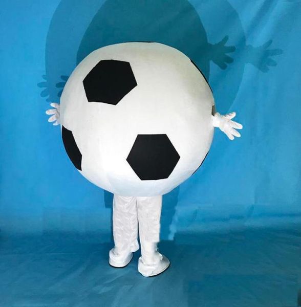 2018 novo traje de mascote profissional tamanho adulto halloween fantasia vestido bonito mascote de futebol costume4368893