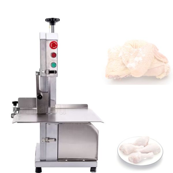 220V Automatischer Knochenschneider Kommerzielle Knochensäge-Schneidemaschine Schweinerippchen Gefrorene Schweinefüße Knochensteak-Schneidemaschine