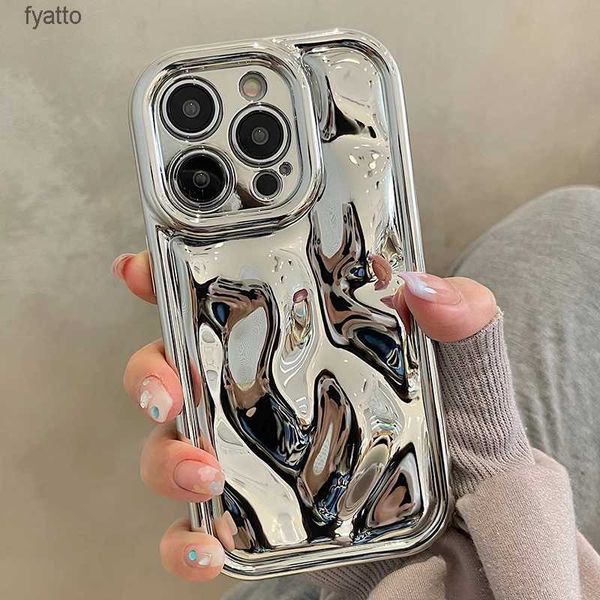 Чехлы для мобильных телефонов с глянцевым метеоритным текстурным покрытием, серебряный чехол для телефона Pro Max, защитная металлическая задняя крышка для камеры цвета H240307