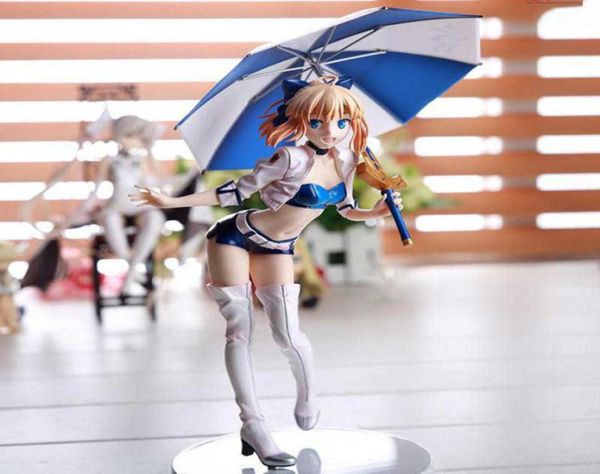 Fate Zero Fate Stay TYPEMOON racing girl Saber Action Figure Coleção Brinquedos Presente de Natal Figuras de anime japonês Q07225282517