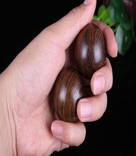 Gesundes Leben2 Stück Holz Stress Hand Entspannung Baoding Ball Chinesische Traditionelle Gesundheit 45mm5550872