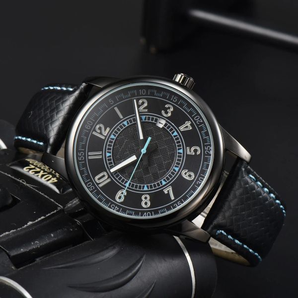 2024 relógios masculinos marca de luxo chefe famoso relógios moda casual couro masculino relógios relógio quartzo relogio masculino gota