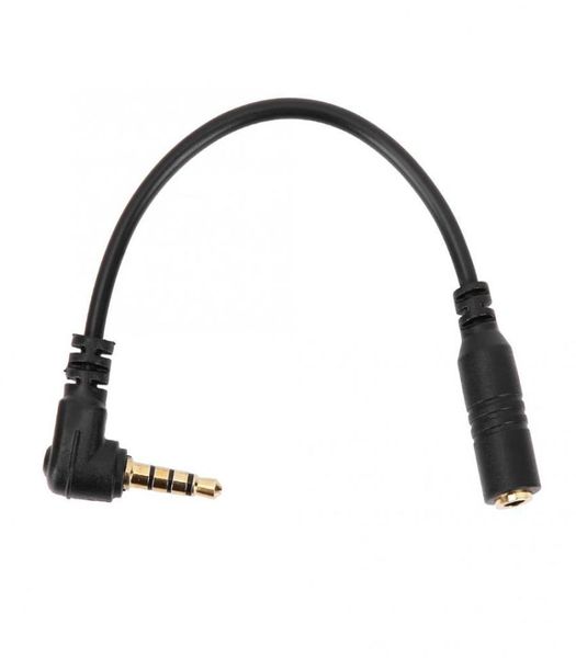 Adaptador de conector trs para trrs de 35mm, cabo conversor de 3 polos trs fêmea para 4 polos trrs macho para acessórios de microfone 6468088