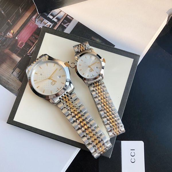 Sıcak Satış Montre Luxe Orijinal G Zamansız Bayanlar Paslanmaz Çelik Kayış GG Kadınlar İzler Yüksek Kaliteli Tasarımcı Lüks Saat Erkekler İzle Dhgate Yeni