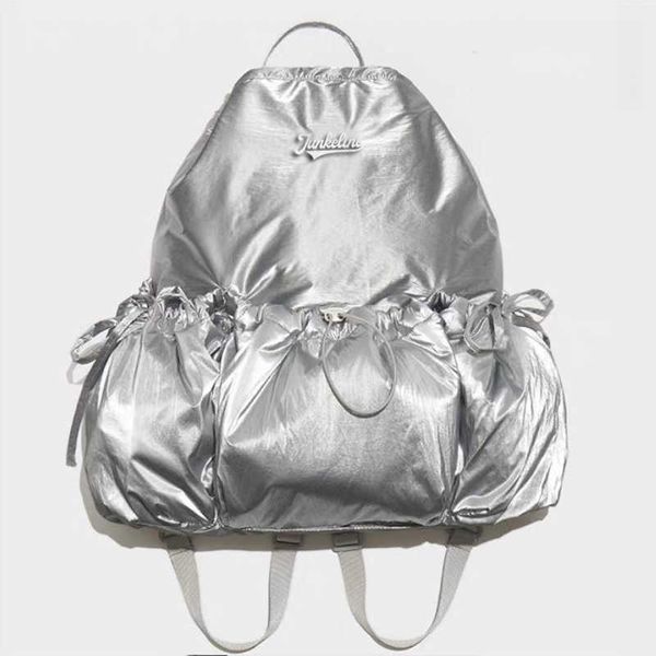 Корейский новый рюкзак большой емкости на шнурке для мужчин и женщин, дорожная сумка, супер легкая нейлоновая водонепроницаемая спортивная сумка на открытом воздухе 240315
