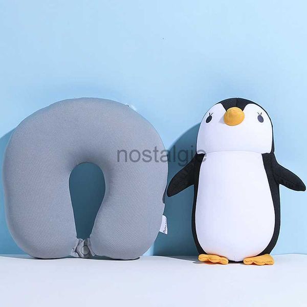 Animali di peluche da viaggio Cuscino in peluche a forma di U Simpatico cuscino con cerniera Flip Testa Collo Mento Adatto per bambini adulti 230630 240307