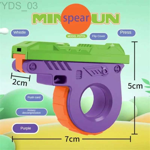 Gun Toys Push Card Toy Einzigartiges Design Reichhaltige und farbenfrohe Kindergeschenke Simulierter Rettichrevolver Exquisite Handwerkskunst Sicheres Spaßspielzeug YQ240307