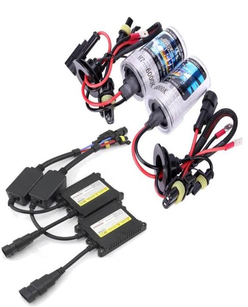 1 set Auto HID luce singola 55 W H7 6000 k 8000 K Kit zavorra sottile HID Lampadina allo xeno 12 V ad alta potenza Faro3484283