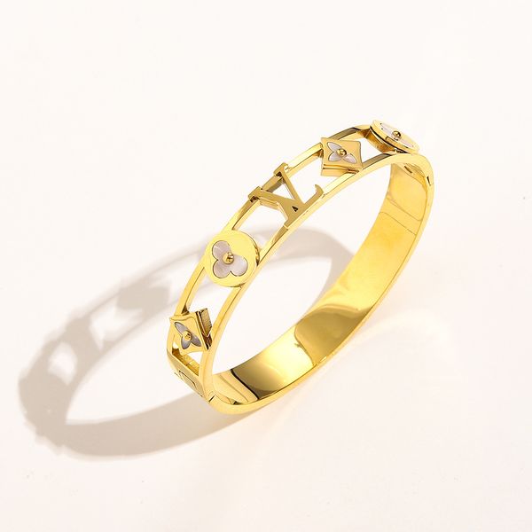 Дизайнерский браслет из 18-каратной позолоченной нержавеющей стали, роскошный браслет, идеальный свадебный подарок, модная женская мужская золотая цепочка