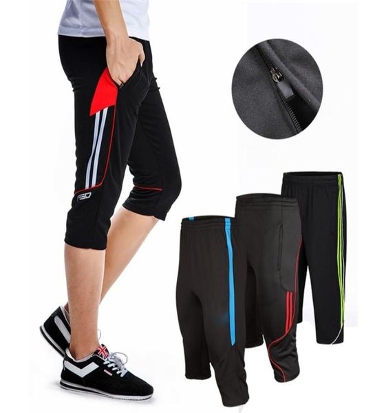 progetta taglia L4XL pantaloni da allenamento da calcio da uomo039 da jogging corsa 34 pantaloni con tasca con cerniera 2205097821204