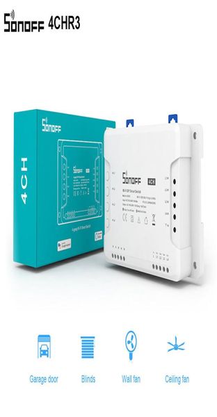 Intelligente Geräte SONOFF 4CH R3 PRO WLAN-Schalter 4 Gang DIY APP Remote Wireless HomeWorks mit Alexa Goole Home 2211014928548