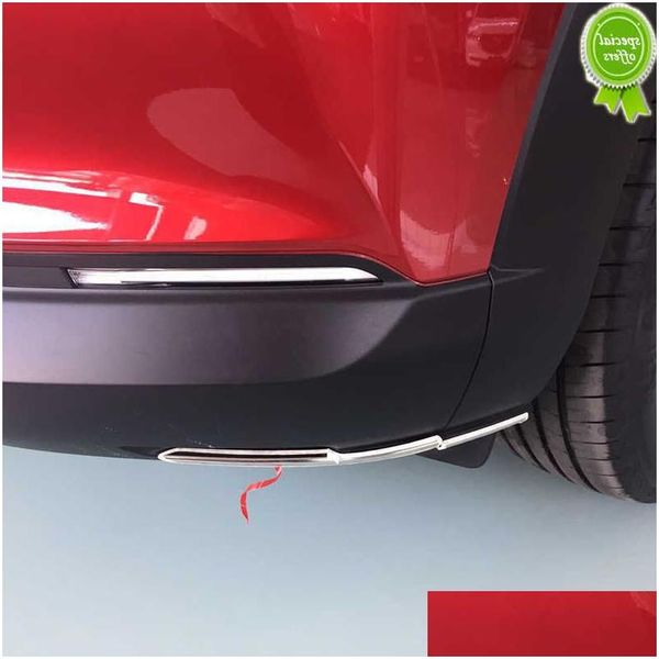 Altri accessori interni Nuova striscia di protezione dell'angolo anteriore posteriore in acciaio inossidabile Er Trim decorativo per Mazda Cx-30 Cx30 2021 2022 Mo Dhvgn