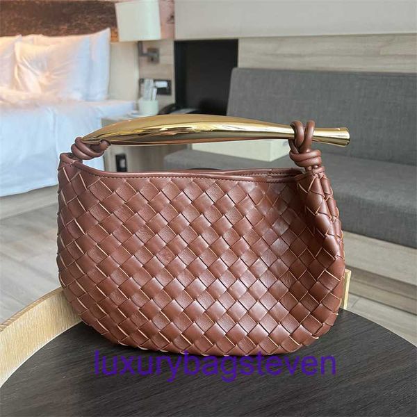 Top Quality Bottgs's Vents's Sardine Designer Borsa da donna Borse in vera pelle Borsa rossa in rete intrecciata a mano con gnocchi sotto le ascelle Una spalla con logo reale