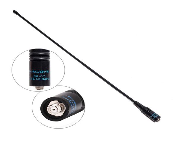 Antena flexível de banda dupla SMA NA771 VHFUHF 144430 MHz para Baofeng UV5R UV82 UVS9 plus BF888S Walkie Talkie9538029