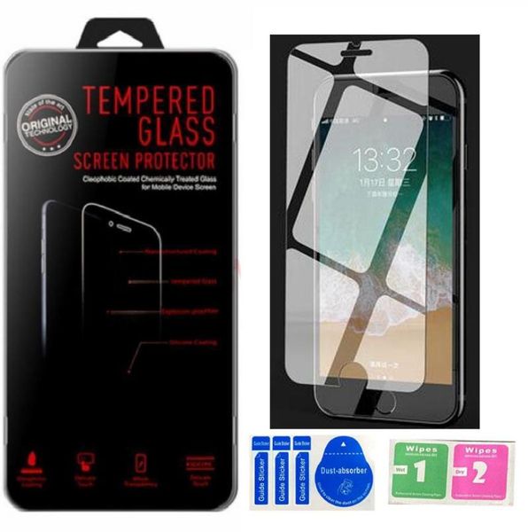 Vidro temperado 25D com pacote de varejo Protetor de tela de vidro transparente alto para iPhone 4 5 6 7 8 X XR 11 PRO MAX 12 54 61 67 inch2462300