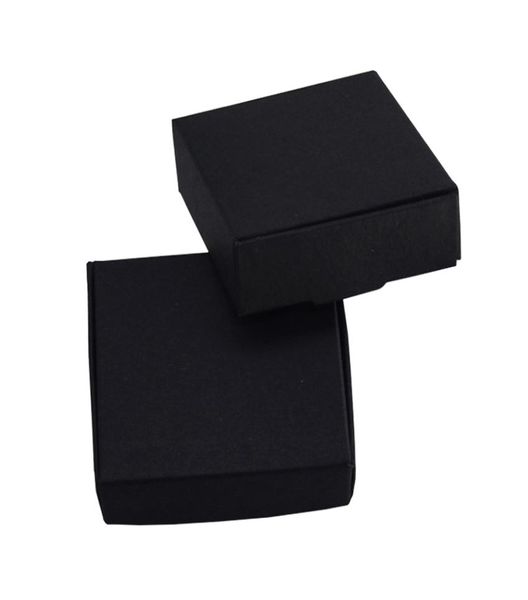 Scatole di imballaggio di cartone nero da 646428 cm Scatole di cartone decorative regalo fai da te Scatole di cartone di sapone fatto a mano 50 pezzi lotto1579718