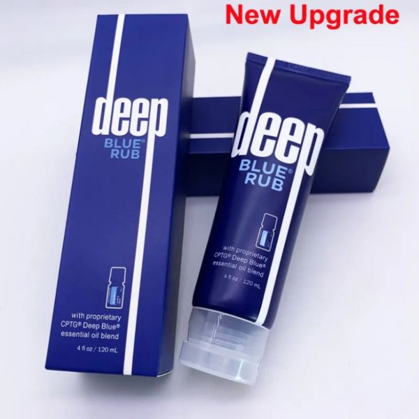 Disponibile Crema topica Deep Blue Rub con fondotinta a base di olio essenziale Primer per la cura della pelle del corpo Lozioni da 120 ml di alta qualità Spedizione veloce456
