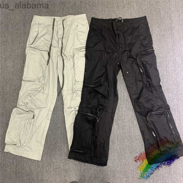 Herrenhose Real Pic Multi Pocket Cargohose Herren Unisex Fashion Jogger Kordelzug Jogginghose Hose 240308